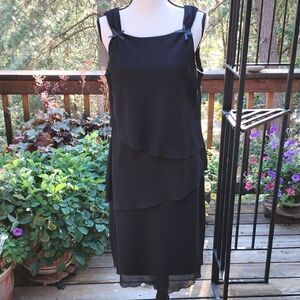 Los Angeles Gal Layered Little Black Dress